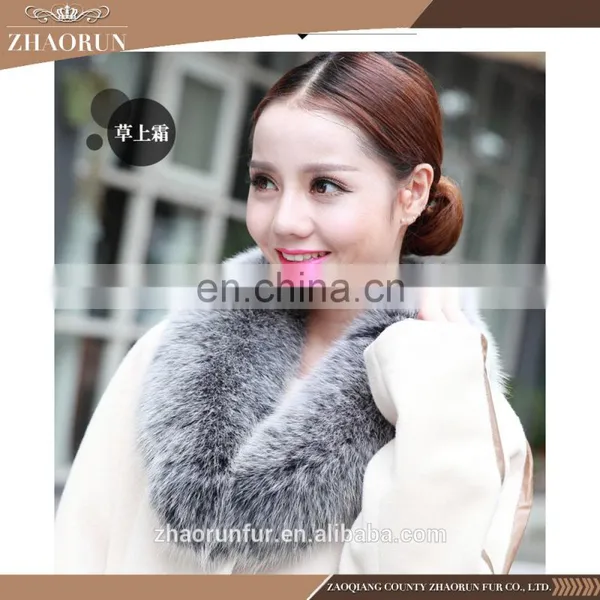 Factory Wholesale Price Real Fox Fur Collar for Garment photo-5