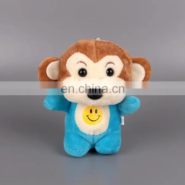 Cute Soft Stuffed Monkey Plush Toy Keychain With Sucker photo-4