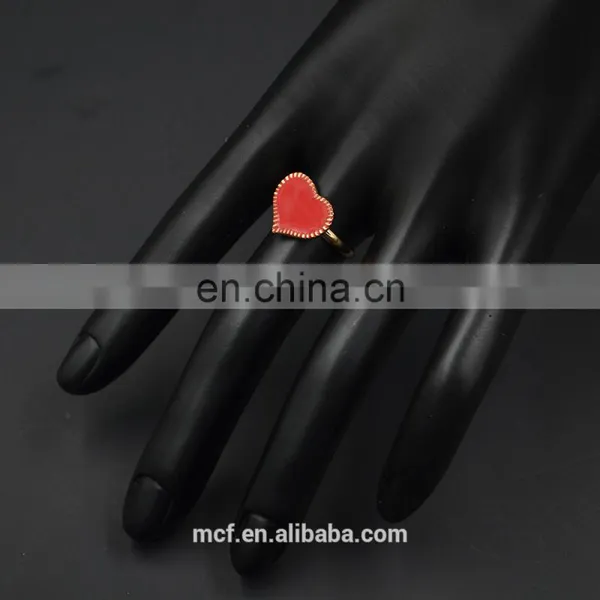 MCR-0036 Fashion Latest Heart Shaped Ring Designs ,wedding Engagement Ring photo-4