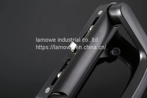Single Style Aluminum Sliding Door Handle Made of Zinc Alloy With Key photo-5