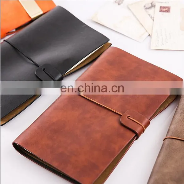 Creative A6 Leather Travel Notebook Refillable Paper Journal Notepad photo-2