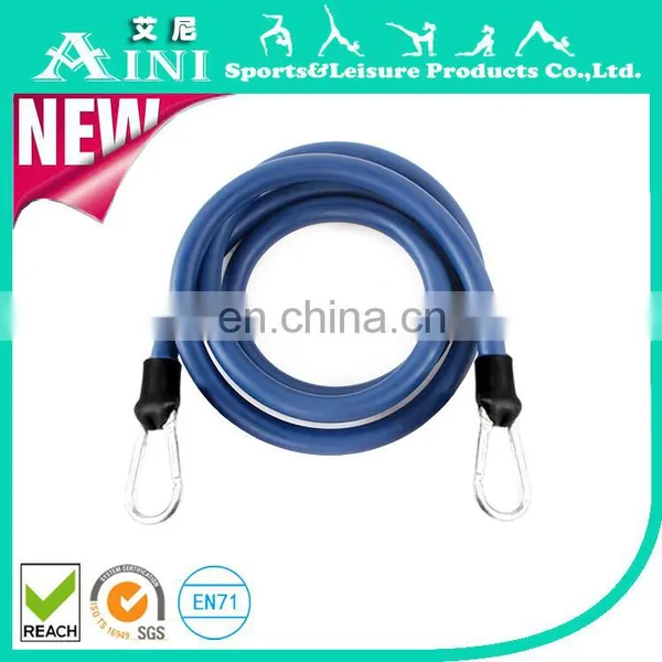 Latex Tubing With Carabiner for Fitness Sport Strength Training With Ankle Straps