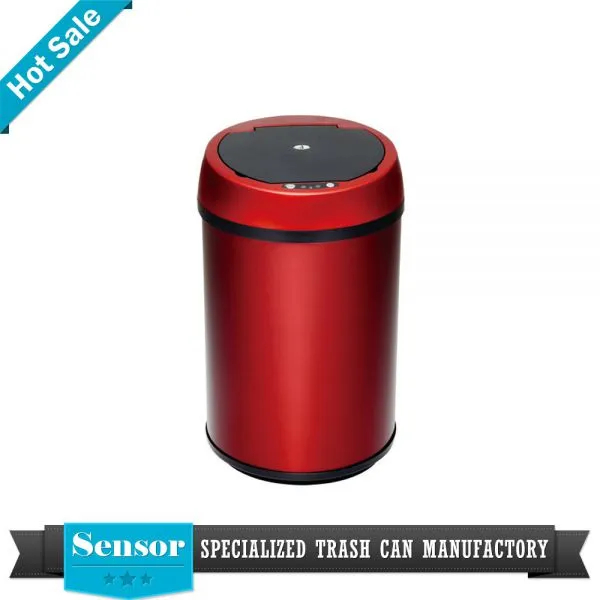 High Quality Promotional Sensor Dustbin Stainless Steel Garbage Bin Sensor Waste Bin photo-2