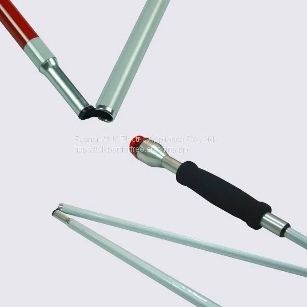 Folding Flash Alarm Function Aluminum Walking Cane/ Walking Stick for the Blind photo-2