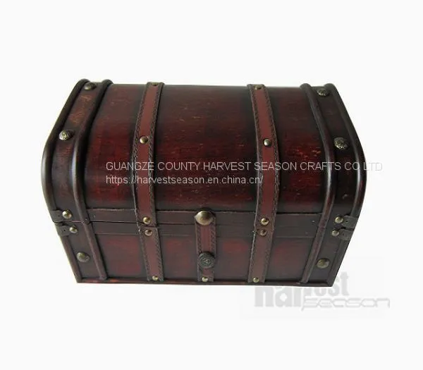 Hot Sell Antique Wooden Treasure Chest
