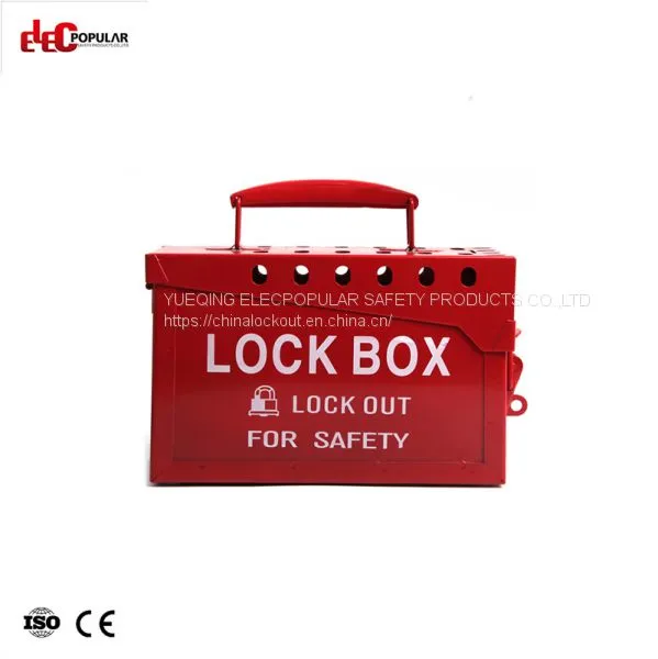 Metal Portable Lock Box EP-8812 Lockout Box and Kit Group Lockout Box