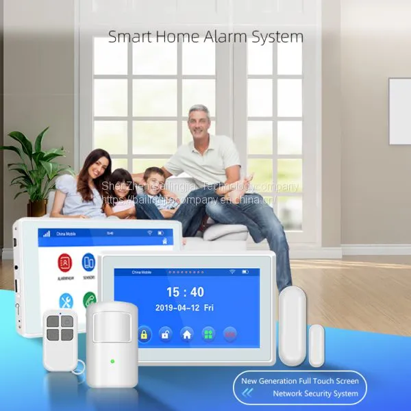 Smoke Anti Fire System SMS 110DB Siren Alert WIFI GSM Alarm System House Alarm System photo-2