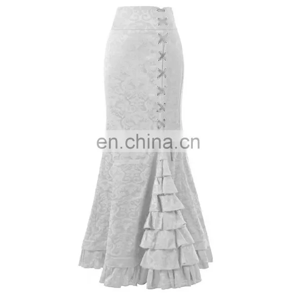Ladies Long High-waisted Fishtail Skirt for Party photo-4