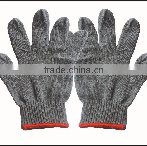 Manufacturing Grey Cotton Work Gloves/ Hand Protection Glove