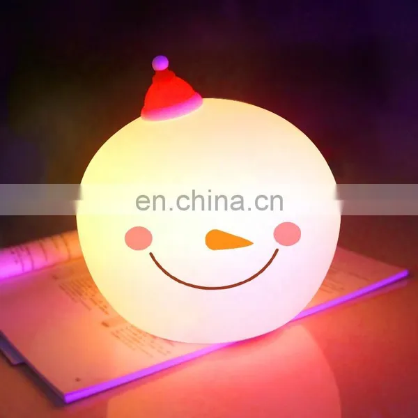 Portable Cute Sheep Silicone Led Night Light ,touch Sensor Beside Table Lamp for Bedroom photo-4