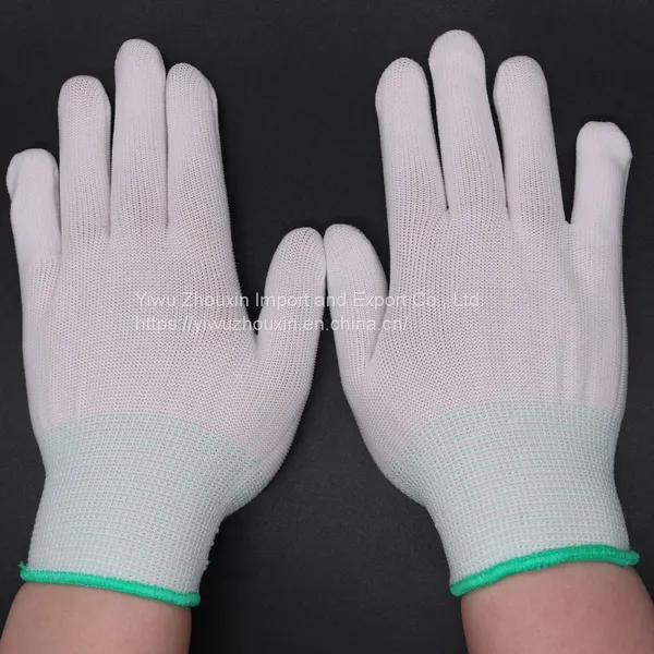 13-pin Nylon Gloves, Thin White Electronic Factory Polyester Glove Embryo in Summer, and Labor Protection Gloves photo-3