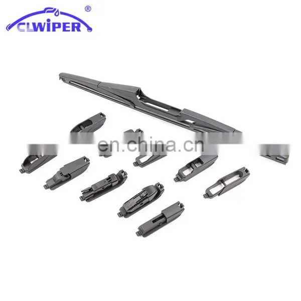 CLWIPER Rear Wiper Blade 1+10 Adaptors Multifunctional Back Car Wiper Blade 10 Inch Rear Wiper Blade