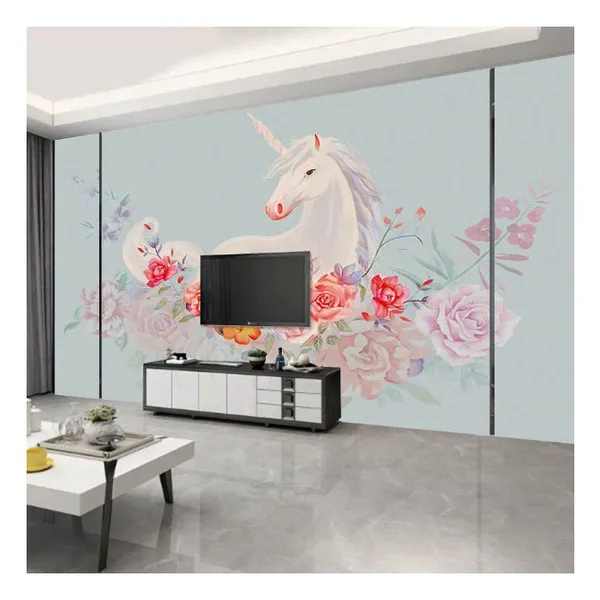 Wholesale 3D 5D 8D Flower Design Vinyl Wallpaper Wall Murals Dropshipping photo-2