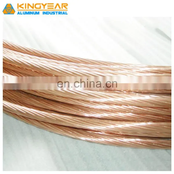 19 Strands 9AWG Hard-drawn Copper Clad Steel Copperweld Wire 40% Conductivity for Earthing System photo-5
