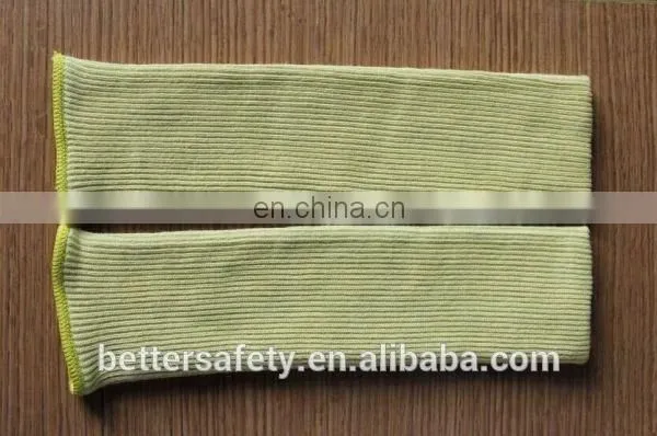 High Dexterity Yellow Heat Resistant Aramid Fiber Wholesale Arm Sleeves Cut Proof photo-2