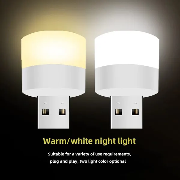 USB LED Night Light Dormitory Desk Lamp Computer Mobile Power Charging Head Student Night Light photo-5