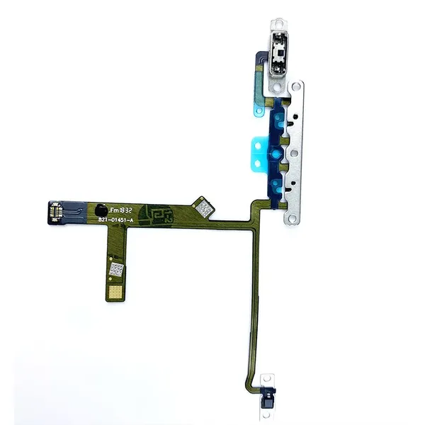 Flex Volume For IPhone XS Volume Switch On Off Button With Metal Cell Phone Spare Parts