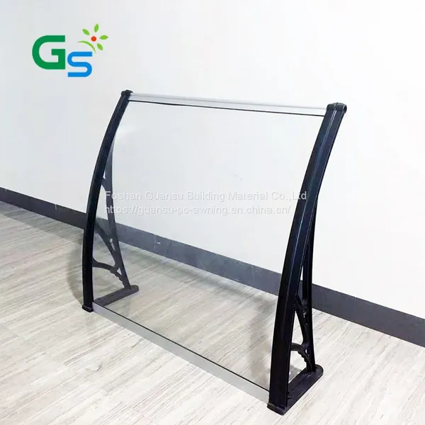 Plastic Bracket Clear Polycarbonate Solid Sheet Awning for Window photo-2