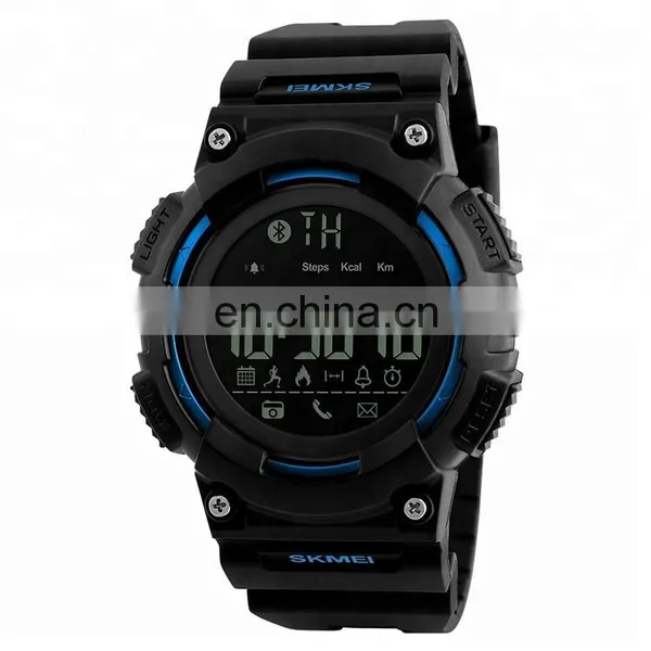 Best Quality Digital Reloj Hombre Stainless Steel Buckle Smart Watch Skmei 1256