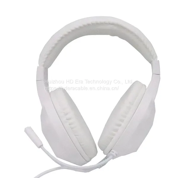 Hdera 3.5mm Language Lab Headset Headphone White Wired Headphones Noise Cancelling Headphones HD806 photo-4