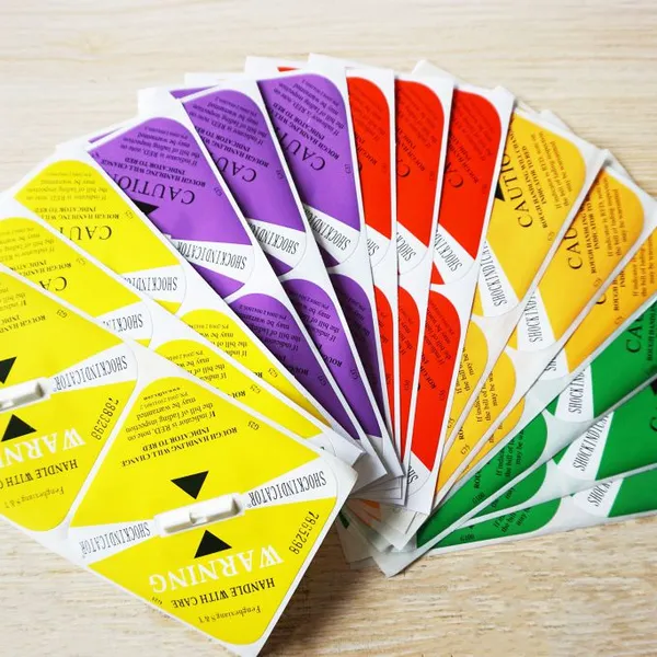 Shockindicator Labels Produced With Twenty Years Experiences