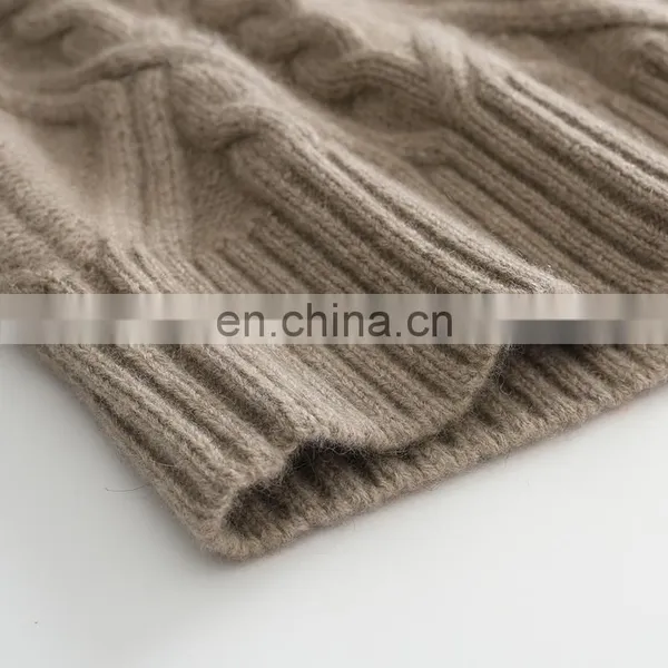 New Arrival Winter Women's X-Long Cardigan Pure Cashmere Chunky Knit Sweater Button Decoration V-Neck Collar Streetwear Style photo-4