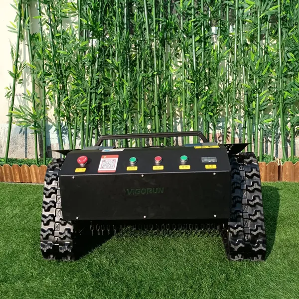 Affordable Wireless Radio Control Track-mounted Lawn Mower for Sale With Best Price photo-3