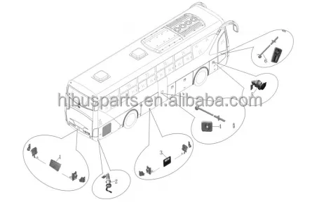Exterior Accessories HJDL 6113 Universal Bus Lock Parts Bus Door Lock Bus Luggage Door Locks photo-6