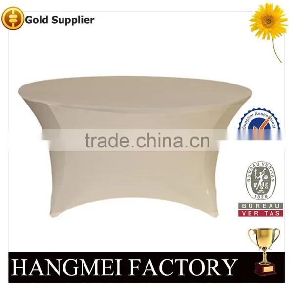 Spandex And Polyester Fabric Wholesale Stretch Table Cover HM-ZB53 photo-3