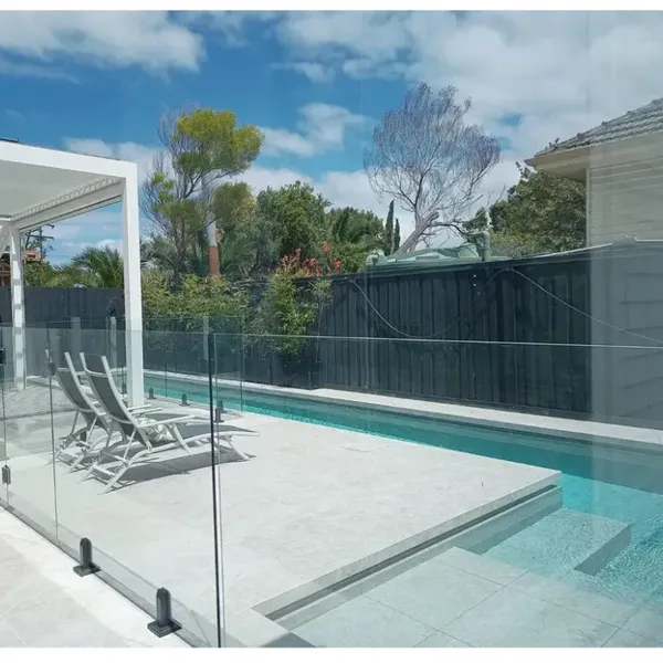 Glass Pool Fences & Glass Railings Frameless Glass Fence,safety Barrier ½ Inch Tempered Safety Glass