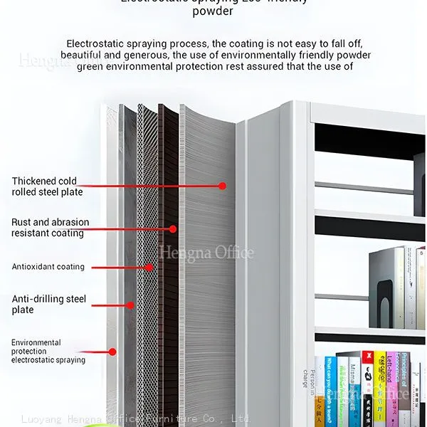HN-ME05 Hospital Medical Records Rack, Sanitary Steel Shelving With Eco-friendly Coating, 1.26mm Heavy Duty, USA Clinic Storage Solution photo-4