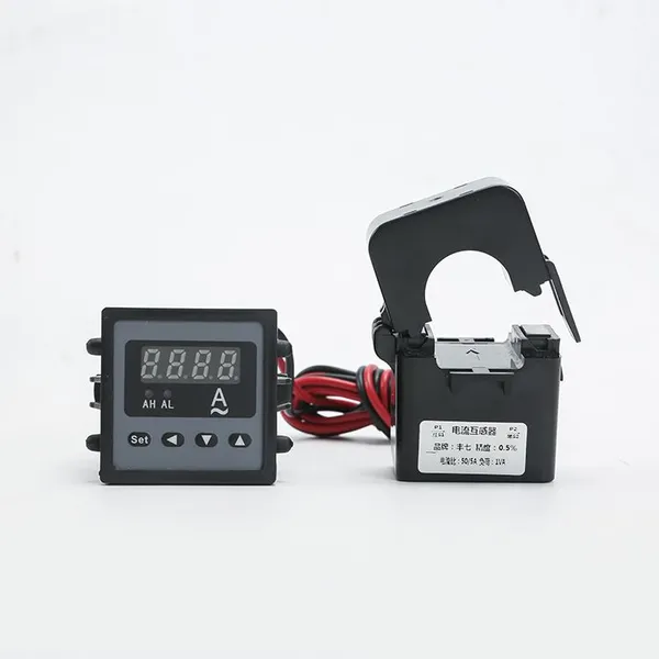 AC digital ammeter with automatic current limit controller, relay with upper and lower limit alarm, digital display