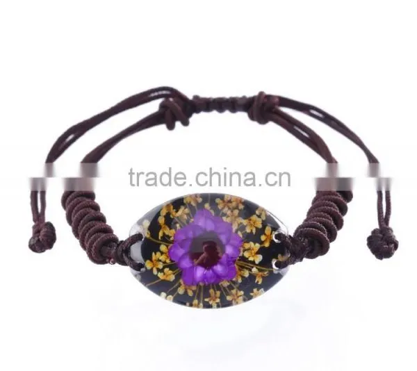 Lovely Souvenir Real Flowers Resin Fashion Bracelet photo-6