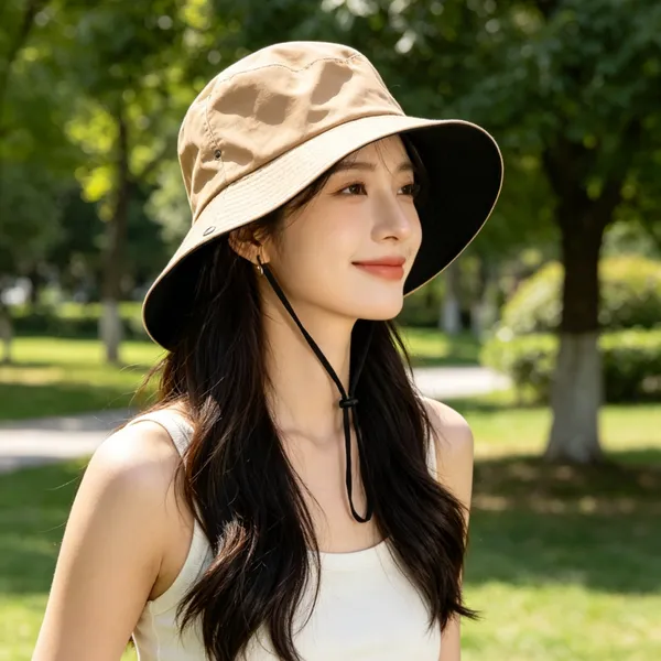 Reversible Two-Tone Bucket Hat Blank Solid Color Foldable Sun Fisherman Cap Custom Logo Outdoor Travel Hat for Men Women