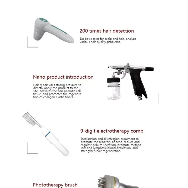 Hair Regrowth Machine for Home Care – 650nm Laser Follicle Scalp Detection, Gentle Non-Invasive Therapy, Easy Grip Design photo-3