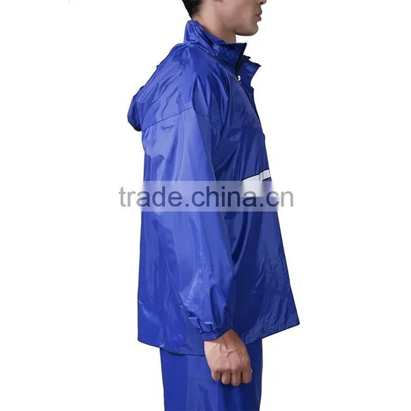 Adult Male Nylon Raincoat Rain Pants Suit photo-3
