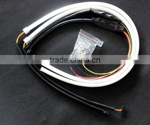 Wholesale 12V 45CM 60CM LED Light Soft Article Lamp , LED Flexible DRL ,Double Colors DRL photo-2