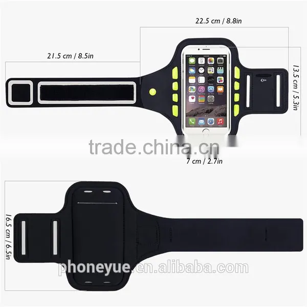 LED Light Sport Running Clear Touch Waterproof Pouch Arm Band Case For IPhone 6 photo-5
