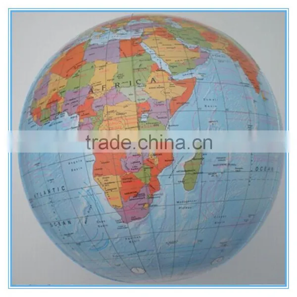 Inflatable World Map Beach Ball, Pvc Inflatable World Map Ball With Hook photo-3