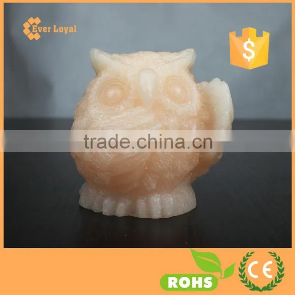 Owl Animal Shaped Lights Automaic Multi-color Changing LED Candle Realistic Wax photo-4