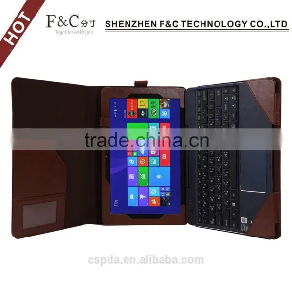 Premium Crazy Horse Leather 10.1 Inch Tablet Cover Case for Asus Transformer Book T100 photo-3