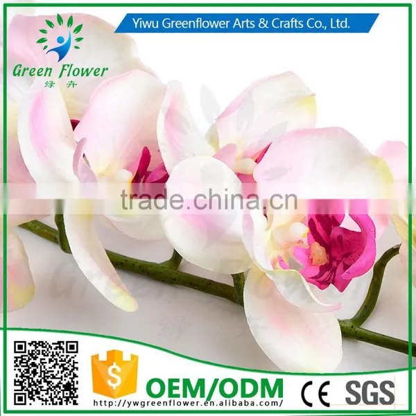 Greenflower 2016 Real Touch Latex PVC Moth Orchid Artificial Flowers for Wedding Decrations Home Decor photo-4