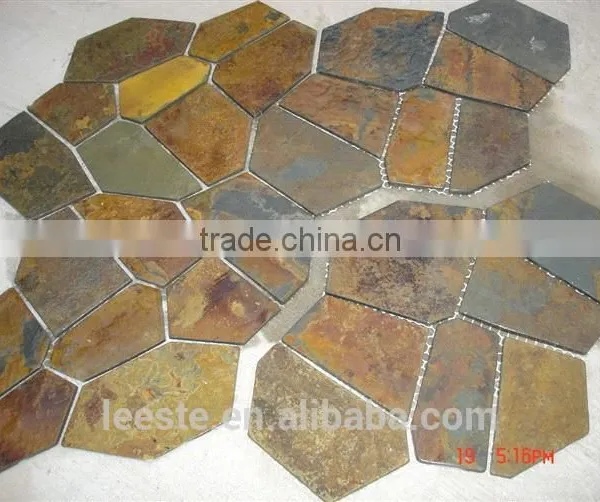 Nice Design Wooden Yellow Slate Pattern photo-5