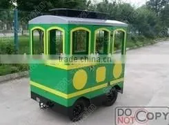 Amusement Park Trackless Train for Children Fun in Public Garden photo-6