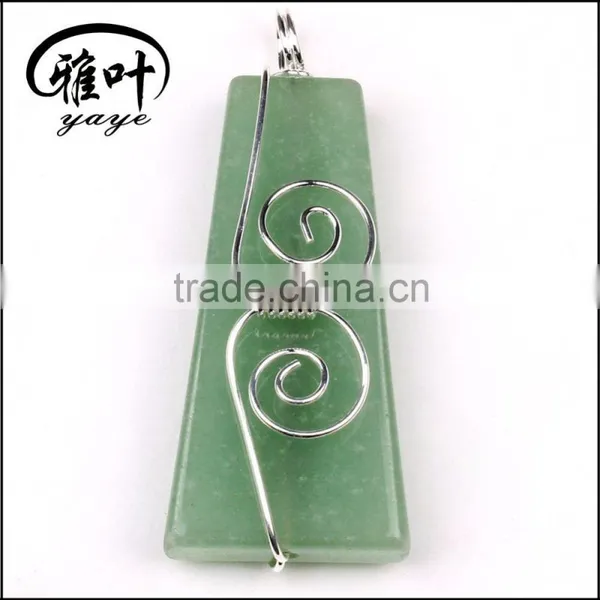 Wholesale Gemstones Fashion Pendants Crystal Trapezoid Necklace&Pendants photo-2