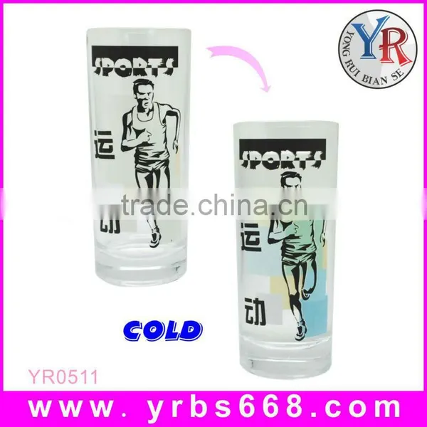 280 ml OEM Color Changing Cola Glass Cup Provide Logo Design photo-4