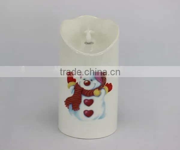 Flameless Christmas LED Lights Candles in Ceramic Wholesale photo-3