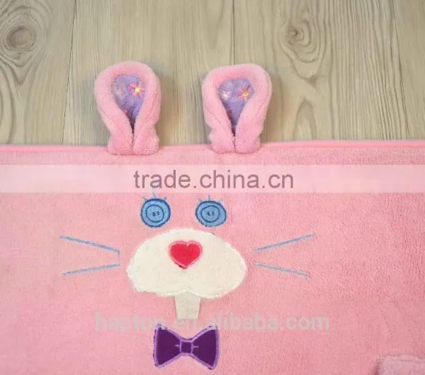 Lovely Cartoon Embroidery With Anti-slipping Back Rabbit Design Children Mat photo-2