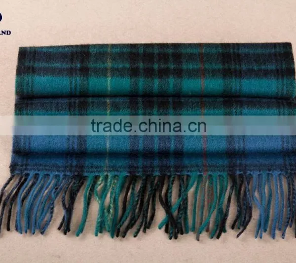 Wool Cashmere Scottish Tartan Scarf photo-4