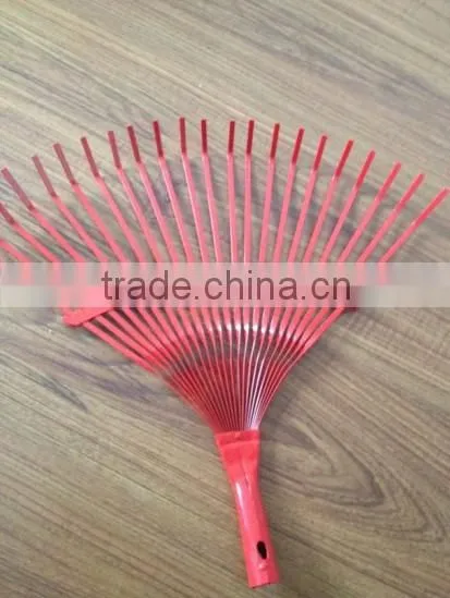 22 Teeth Wooden Handle Painting Steel Garden Rake photo-4